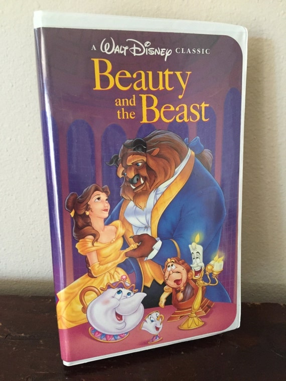 Items similar to Beauty and the Beast VHS Movie, Rare Disney Black ...