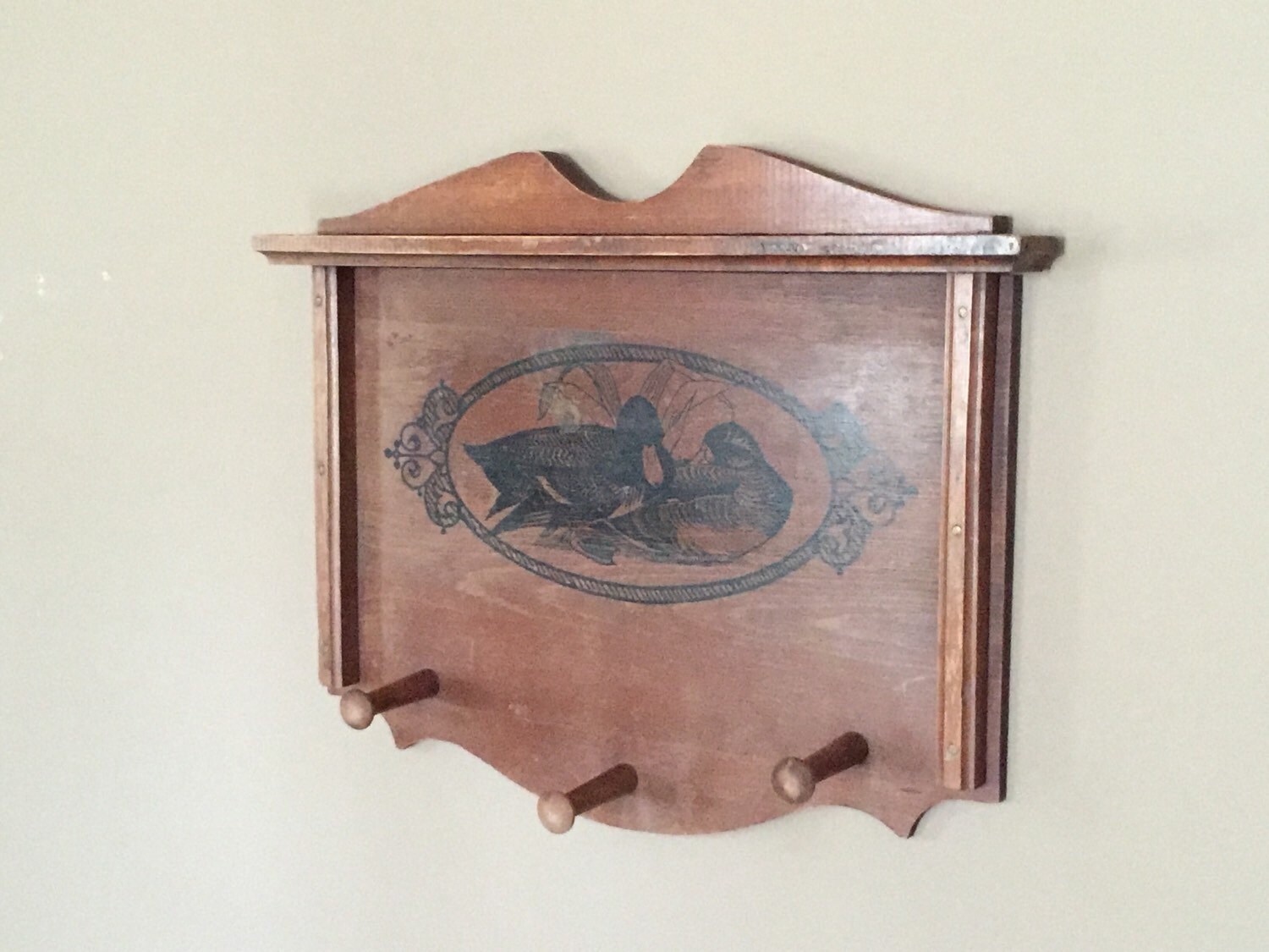 Vintage Wood Coat Hook / Rustic Cabin Coat Hooks / Rustic Coat Hooks