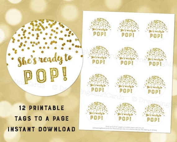 Ready To Pop Labels Template