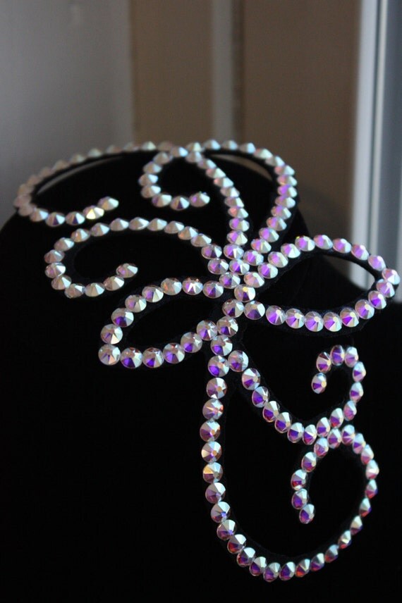 Rhinestone Hairpiece Ballroom Dance Ballroom by MyBallroomBoutique
