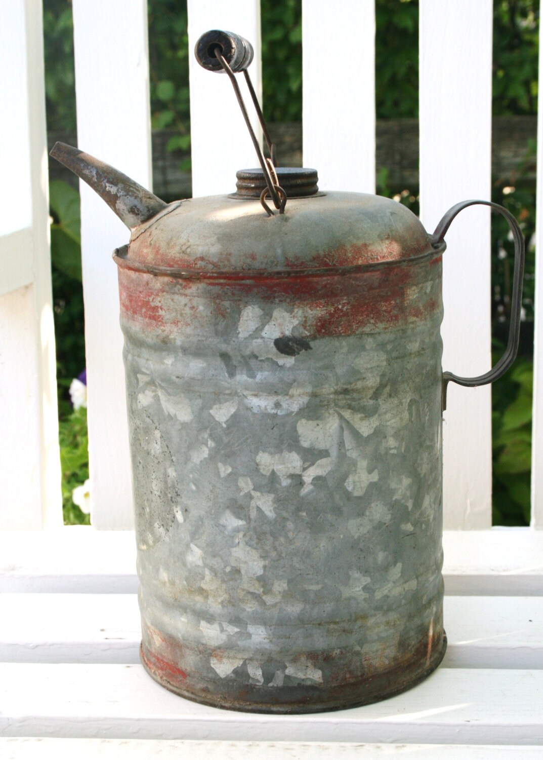 SALE Vintage kerosene can galvanized kerosene can