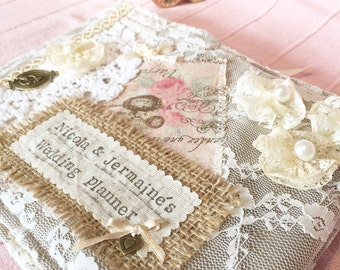 Wedding Planner Book ~ Bride To Be ~ Vintage Bride To Be ~ Vintage Style Wedding Planner ~ Personalised Keepsake Book