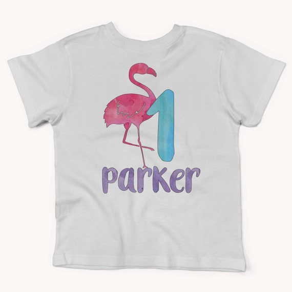 flamingo first birthday shirt