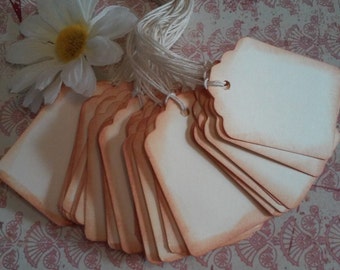Blank tags, Favor tags, Gift tags, Scrapbooking tags, Price tags, Hang tags, Set of 30 or 100