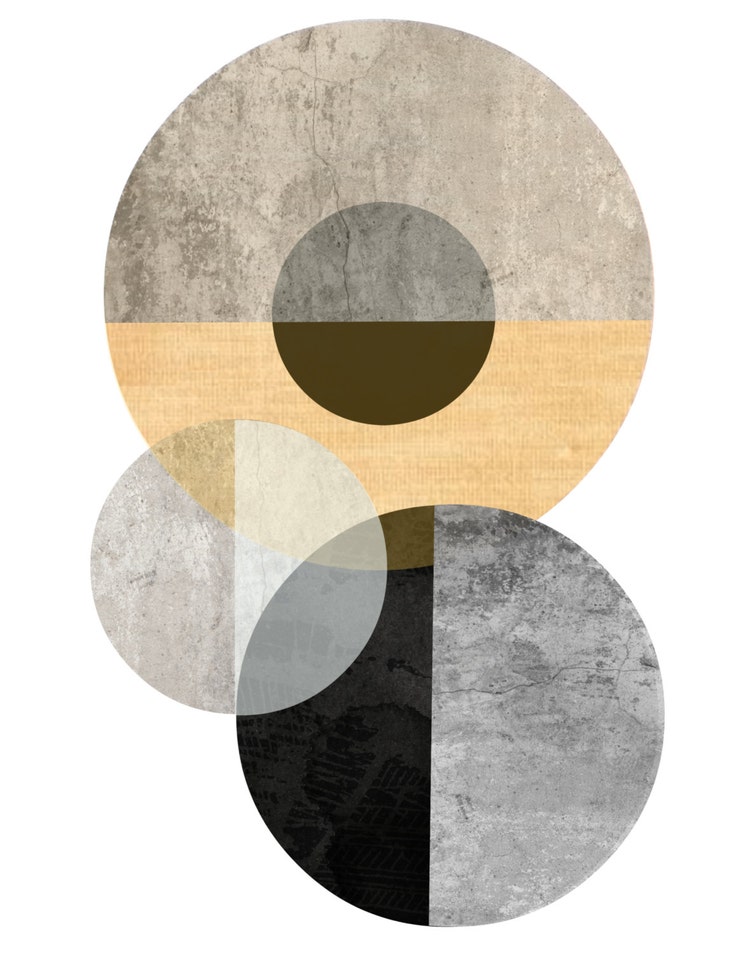 Geometric Art Prints Triptych Printable Art by exileprints on Etsy