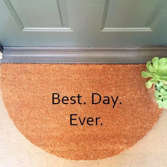 Handmade custom personalized door mats and by InspireLifeToday