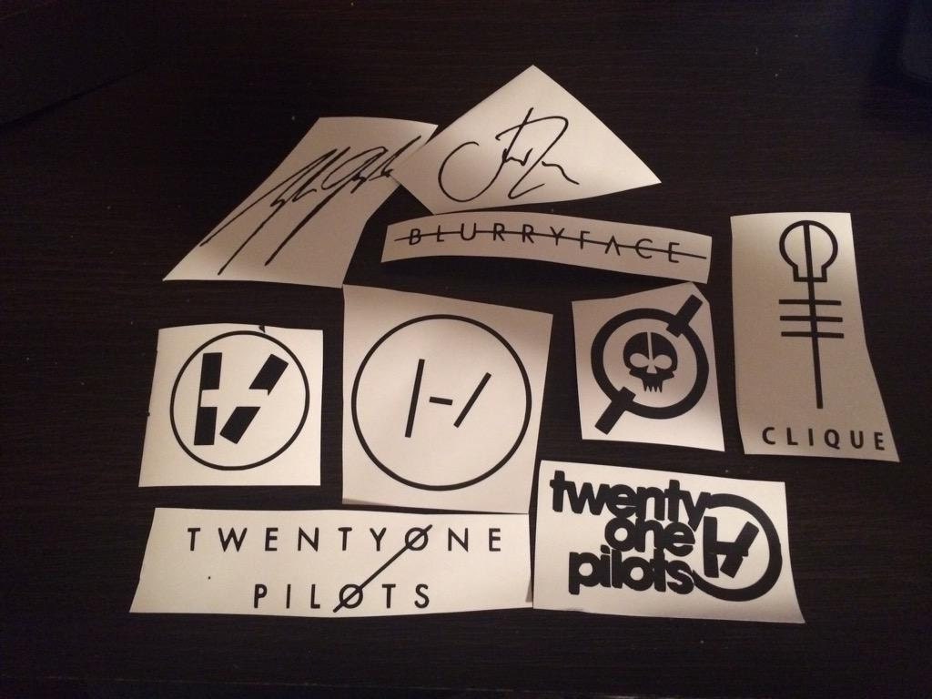 Twenty One Pilots Stickers by darthniall on Etsy