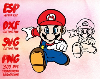 Download Mario svg | Etsy