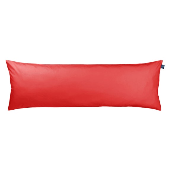 Red Body Pillow Cover Body Pillowcase 60x 20 Double by MrMrsSleep