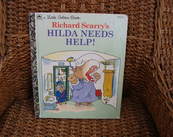 HILDA NEEDS HELP! LITTLE GOLDEN BOOK #208-64 HILDA NEEDS HELP! LITTLE GOLDEN BOOK #208-64
