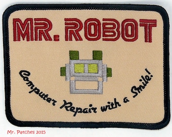 MR ROBOT FSOCIETY 4" X 3" tv show iron & sew on Patch - free shipping