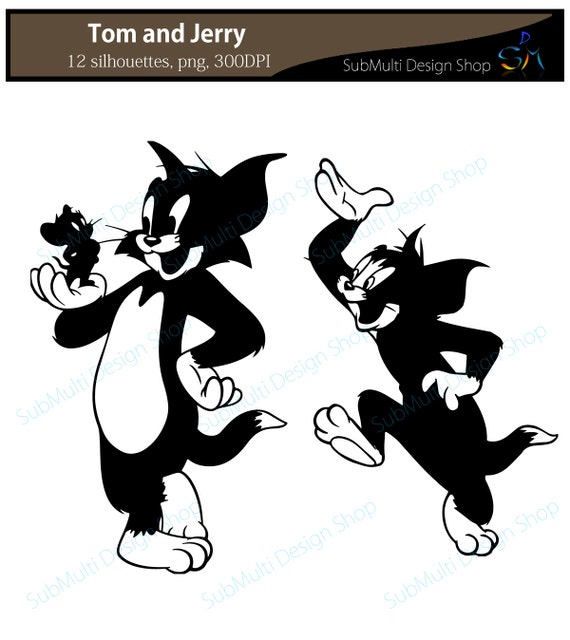 Tom And Jerry Outline Svg