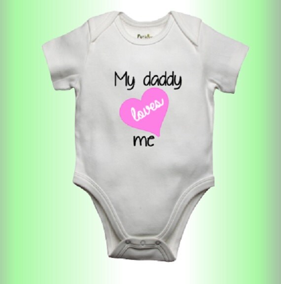 Daddy's Girl Onesie Personalized Baby Onesie by NewBabyShowerGear