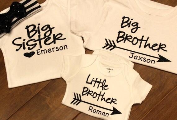 Big sister shirt Big brother shirt Little brother shirt New