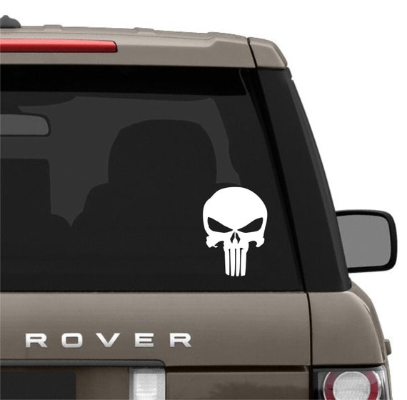 PUNISHER SKULL Vinyl Decal Graphic sticker for by CFSHIRTS on Etsy