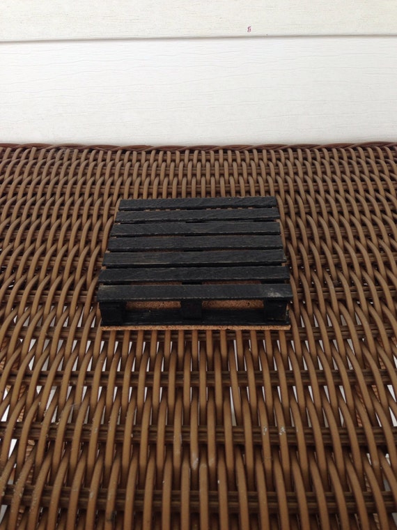 Mini Pallet Coasters with cork bottom4 pack