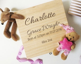 Baby Keepsake Box, Baby memory box, Box for Baby items, personalised keepsake box, christening gift, baby gift