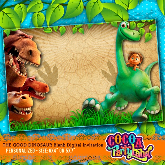 Good Dinosaur Invitations Free Printable 4