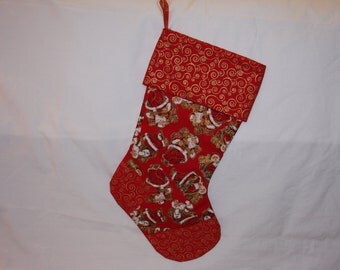 red santa christmas stocking
