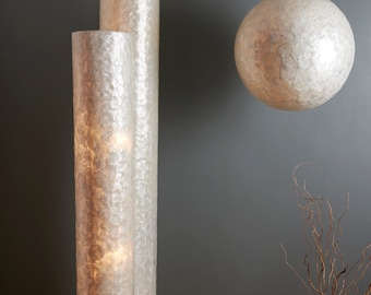 Coastal Chic Oyster Shell Floor Lamp 120cm