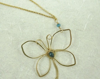 Butterfly London Blue Pendant