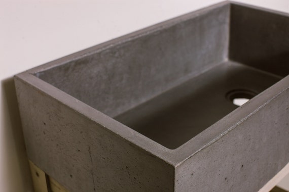 Del fregadero de concreto casa cocina por concretewavedesign