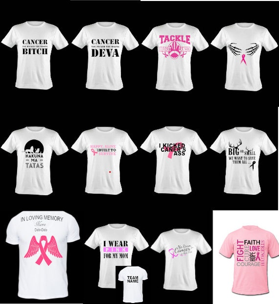 Custom Breast Cancer shirts