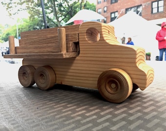 Wooden Toy Truck // Platform~Lumber Truck // il camion piattaforma // Pane Perso Woodcrafts