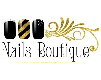Nails logo design | Etsy