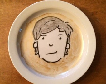 Louis Tomlinson Hand Painted Decorative Plate - One Direction