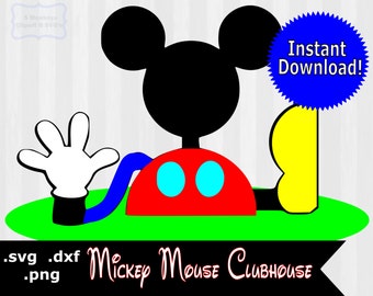 Mickey clubhouse invitation template