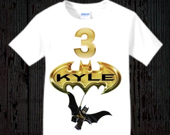 Batman Birthday Shirt - Batman Lego Birthday Shirt