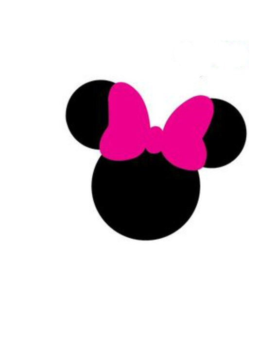 Download 25 or 50 Minnie Mouse Silhouette Nail Art Vinyl Decal choose