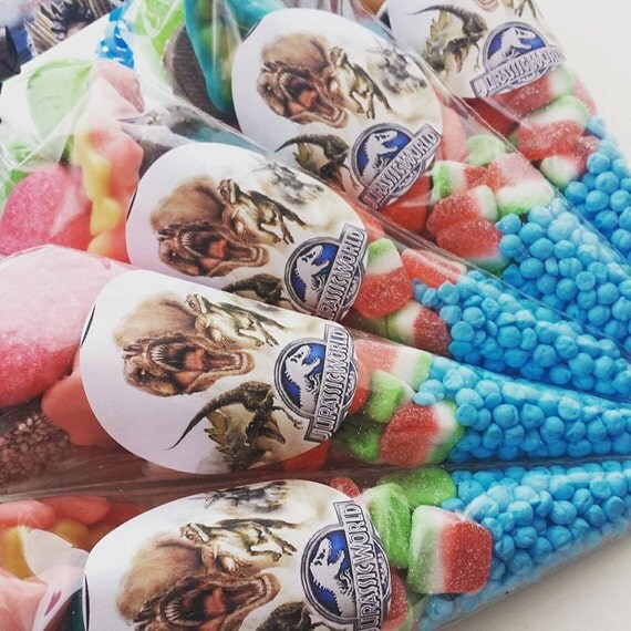 Beautiful handmade Jurrasic World Sweet cones