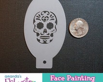 Popular items for sugar skull stencil on Etsy