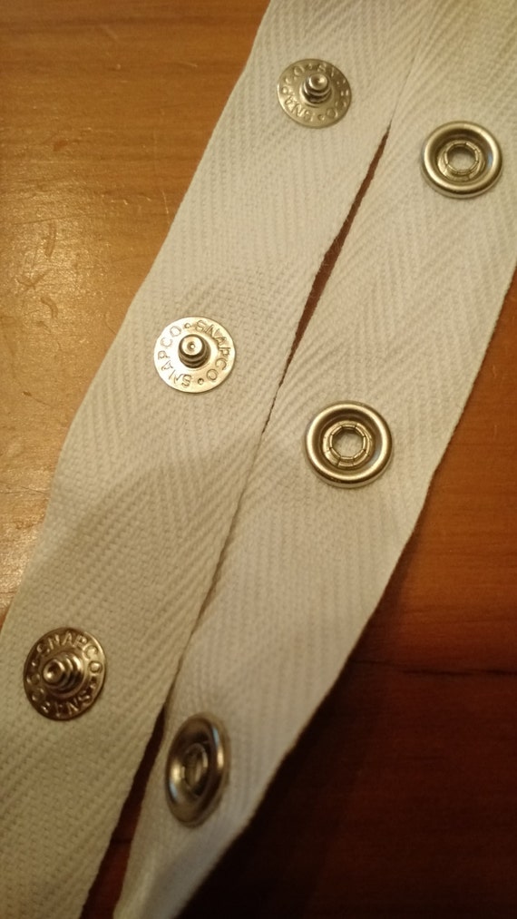 Snap Tape for SewItYourself Sanitary Pads Metal Snaps