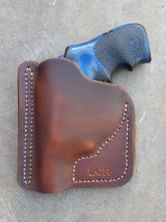 Items similar to brown Pocket Ruger LCR holster on Etsy
