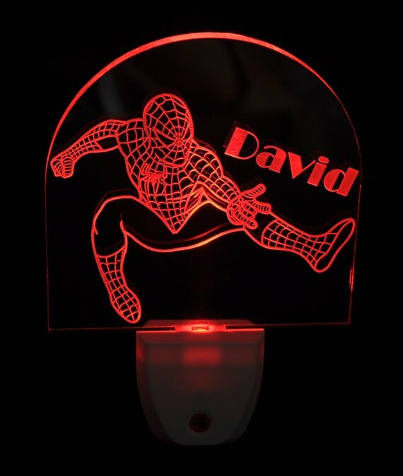 Amazing Spiderman Light Sensor LED Night Light by UrNeedAtNight