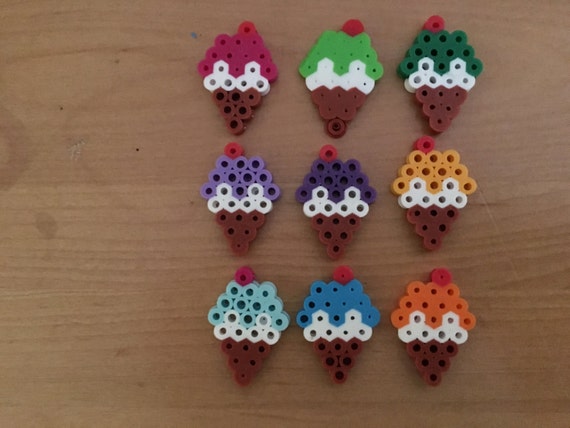 Items similar to perler bead ice cream cones on Etsy