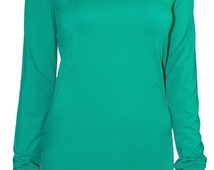 Long Sleeve Tencel Cotton Yoga T-Shirt - Free UK Shipping