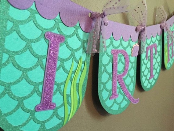 Download Items similar to Under The Sea Mermaid Banner on Etsy