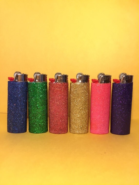 Glitter Lighter Glittered Lighter Bedazzled Lighter Cool