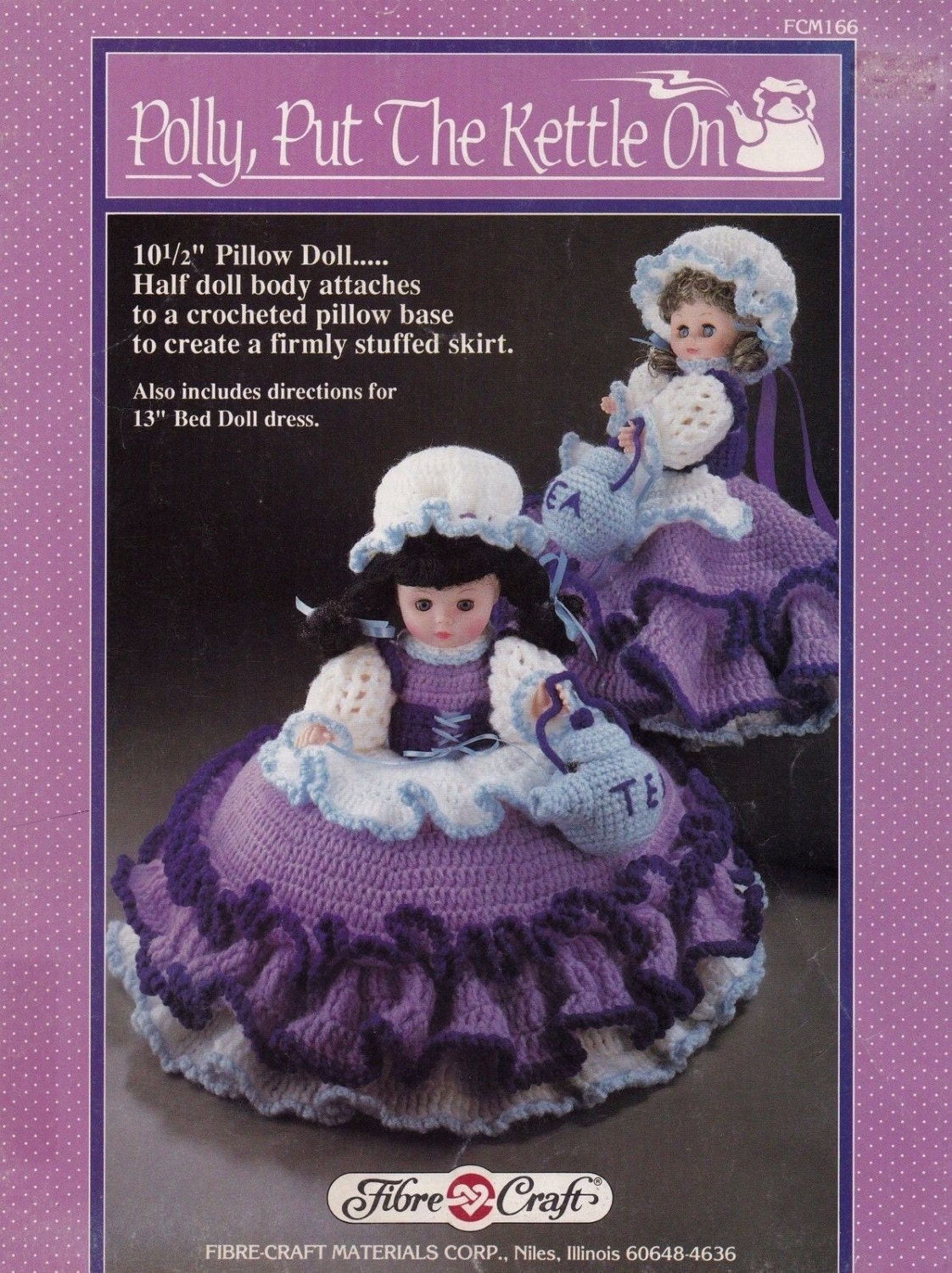 Polly Put the Kettle On Fibre Craft Pillow Box Doll Clothes