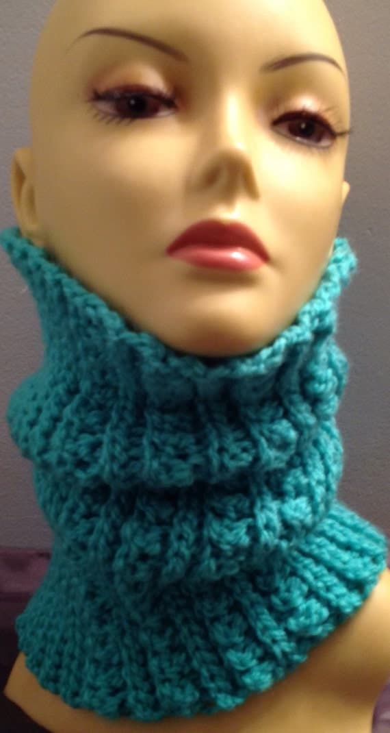 Infinity Neck Funnel cowl by TotallyUniqueCrochet on Etsy