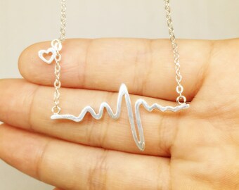ekg heartbeat necklace ekg heartbeat necklace