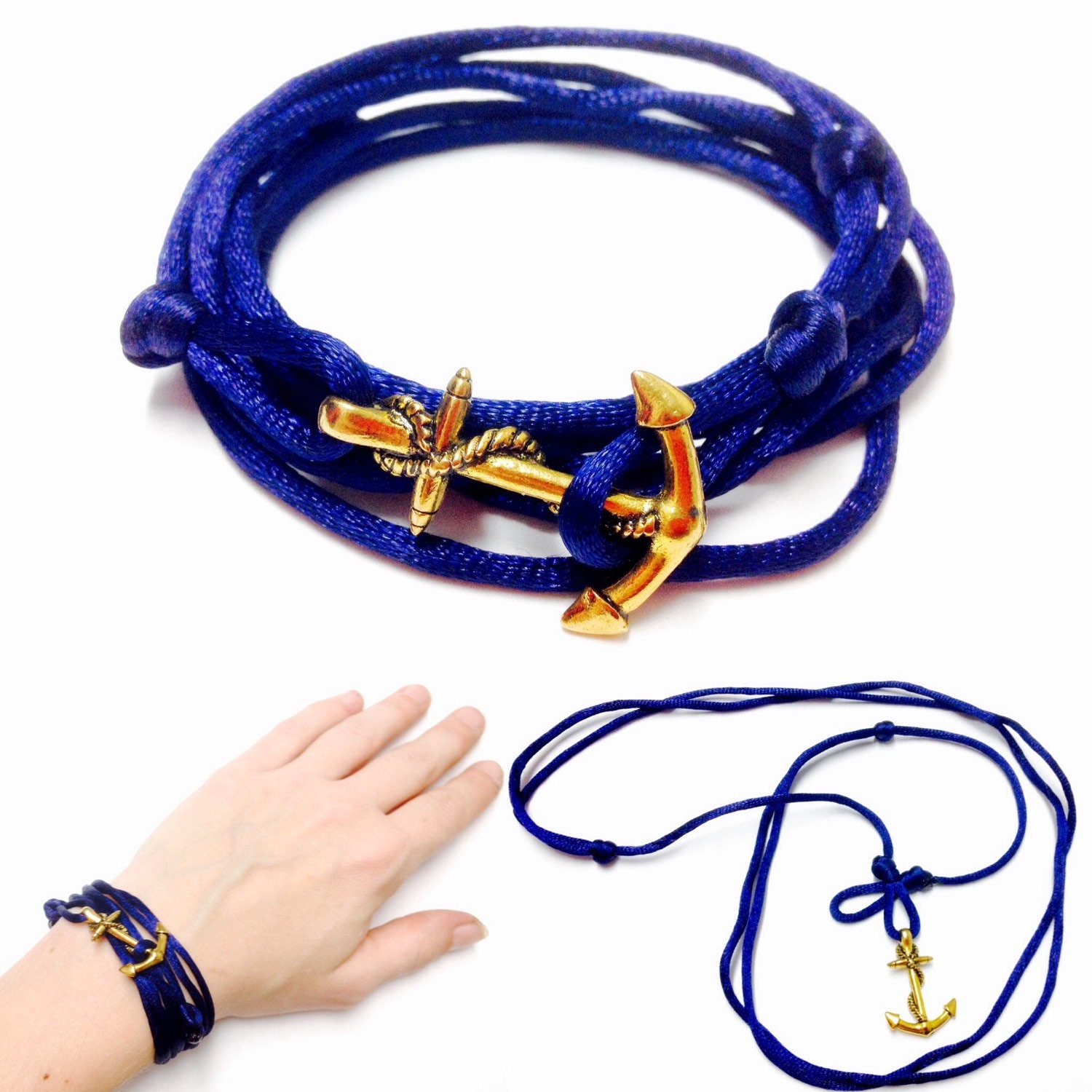 Anchor Wrap Bracelet Anchor Bracelet Gold Anchor Bracelet