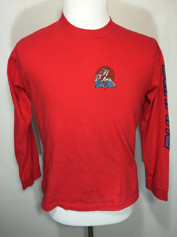 70's vintage surfing long sleeve t shirt 100% cotton mens