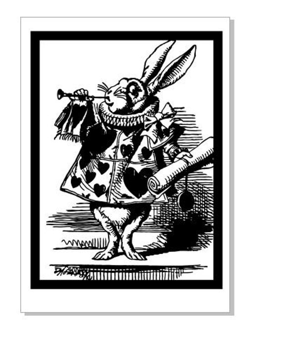 Alice in Wonderland Paper cut template commercial use