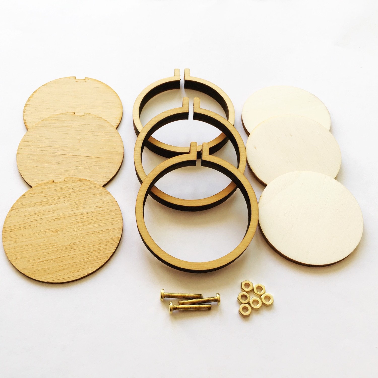 DIY Mini Embroidery Hoops by Dandelyne 3pk 2.2/5.5cm