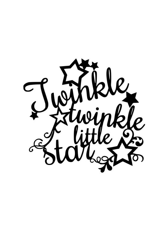 Twinkle twinkle SVG commercial usesvg by PrettyFlamingoDesign